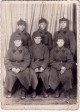 Кириченко Семен Илларионович (крайний справа в первом ряду). Фото в финскую военн. кампанию, около 1939-1940г.г.