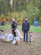 Роман и Лайзара - 3 место соревнований DOG PULLER. Минск, 06.10.24